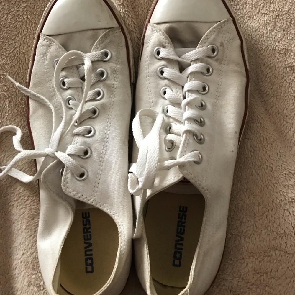Men’s white converse sz 10.5